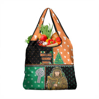 Ireland Christmas Grocery Bag Wren Boy With Shamrock Xmas Tree - Wonder Print Shop