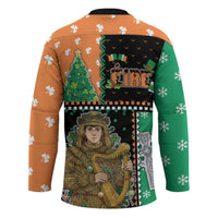Ireland Christmas Hockey Jersey Wren Boy With Shamrock Xmas Tree - Wonder Print Shop