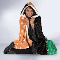 Ireland Christmas Hooded Blanket Wren Boy With Shamrock Xmas Tree - Wonder Print Shop