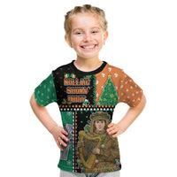 Ireland Christmas Kid T Shirt Wren Boy With Shamrock Xmas Tree - Wonder Print Shop