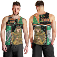 Ireland Christmas Men Tank Top Wren Boy With Shamrock Xmas Tree - Wonder Print Shop