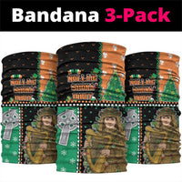 Ireland Christmas Neck Gaiter Wren Boy With Shamrock Xmas Tree - Wonder Print Shop