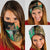 Ireland Christmas Neck Gaiter Wren Boy With Shamrock Xmas Tree - Wonder Print Shop