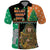 Ireland Christmas Polo Shirt Wren Boy With Shamrock Xmas Tree - Wonder Print Shop