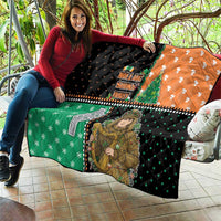 Ireland Christmas Quilt Wren Boy With Shamrock Xmas Tree - Wonder Print Shop