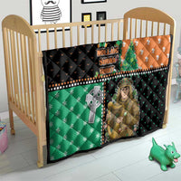 Ireland Christmas Quilt Wren Boy With Shamrock Xmas Tree - Wonder Print Shop