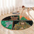 Ireland Christmas Round Carpet Wren Boy With Shamrock Xmas Tree - Wonder Print Shop