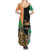 Ireland Christmas Summer Maxi Dress Wren Boy With Shamrock Xmas Tree - Wonder Print Shop