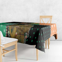 Ireland Christmas Tablecloth Wren Boy With Shamrock Xmas Tree - Wonder Print Shop