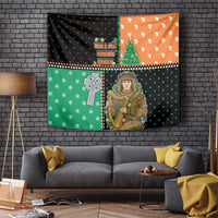 Ireland Christmas Tapestry Wren Boy With Shamrock Xmas Tree - Wonder Print Shop