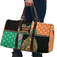 Ireland Christmas Travel Bag Wren Boy With Shamrock Xmas Tree - Wonder Print Shop