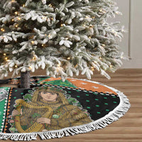 Ireland Christmas Tree Skirt Wren Boy With Shamrock Xmas Tree - Wonder Print Shop