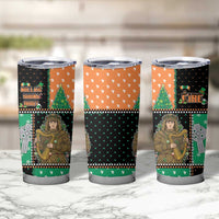 Ireland Christmas Tumbler Cup Wren Boy With Shamrock Xmas Tree - Wonder Print Shop