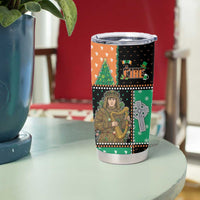 Ireland Christmas Tumbler Cup Wren Boy With Shamrock Xmas Tree - Wonder Print Shop