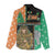 Ireland Christmas Women Casual Shirt Wren Boy With Shamrock Xmas Tree - Wonder Print Shop