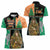 Ireland Christmas Women Polo Shirt Wren Boy With Shamrock Xmas Tree - Wonder Print Shop