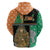 Ireland Christmas Zip Hoodie Wren Boy With Shamrock Xmas Tree - Wonder Print Shop