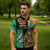 Ireland Christmas Zipper Polo Shirt Wren Boy With Shamrock Xmas Tree - Wonder Print Shop