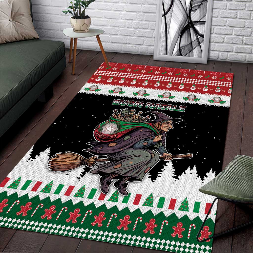 Italy Christmas Area Rug La Befana Buon Natale - Wonder Print Shop