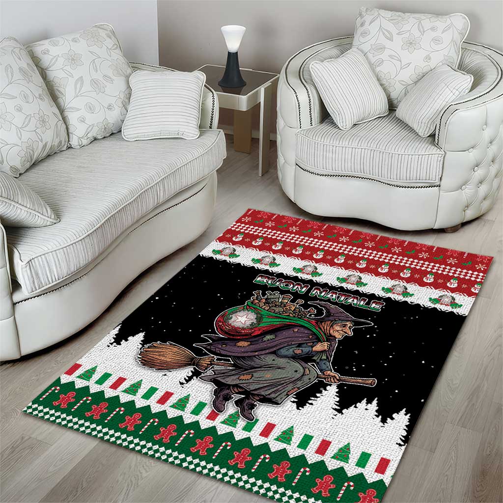 Italy Christmas Area Rug La Befana Buon Natale - Wonder Print Shop