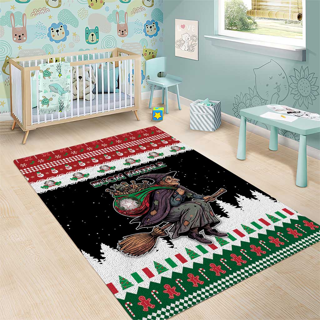 Italy Christmas Area Rug La Befana Buon Natale - Wonder Print Shop