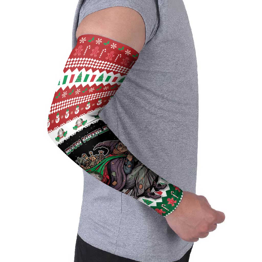 Italy Christmas Arm Sleeves La Befana Buon Natale - Wonder Print Shop