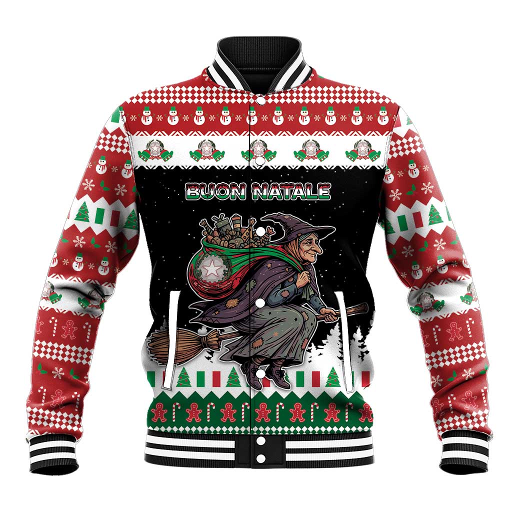 Italy Christmas Baseball Jacket La Befana Buon Natale - Wonder Print Shop