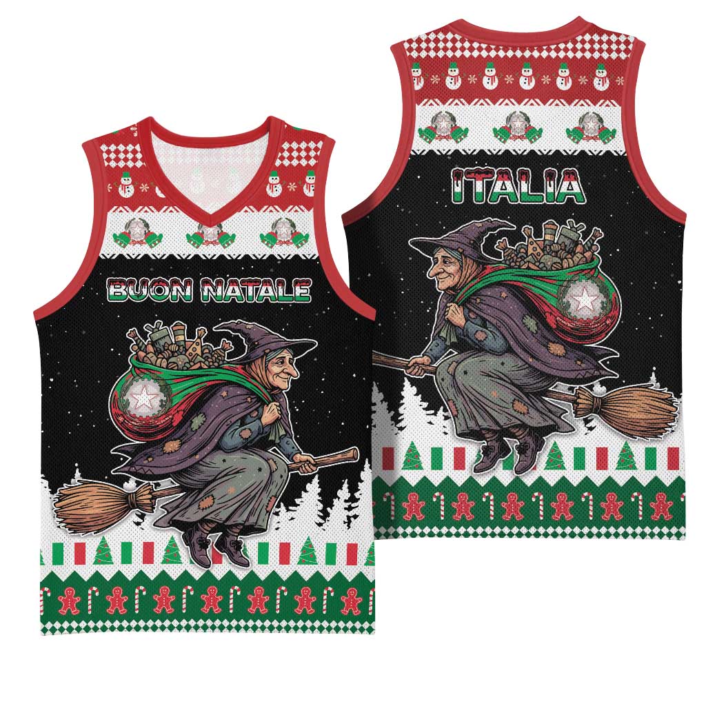 Italy Christmas Basketball Jersey La Befana Buon Natale - Wonder Print Shop