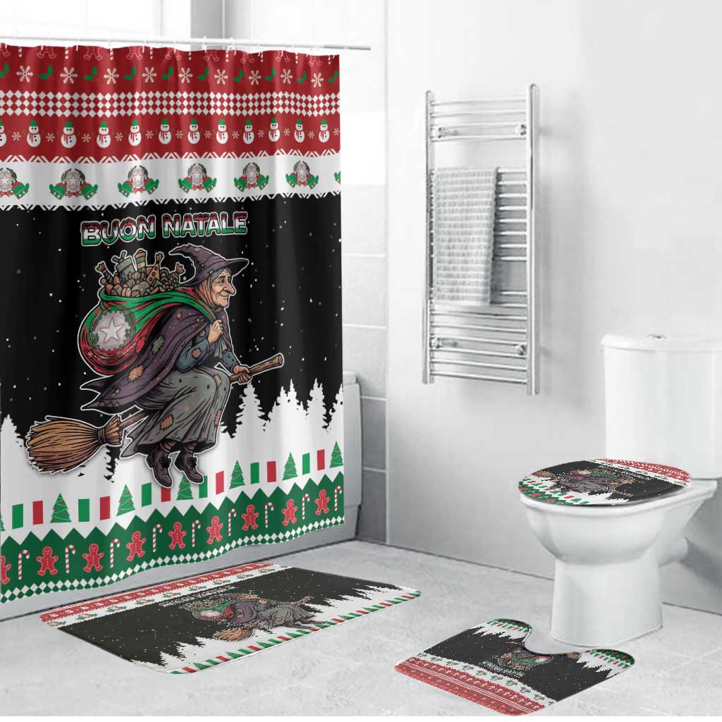 Italy Christmas Bathroom Set La Befana Buon Natale - Wonder Print Shop