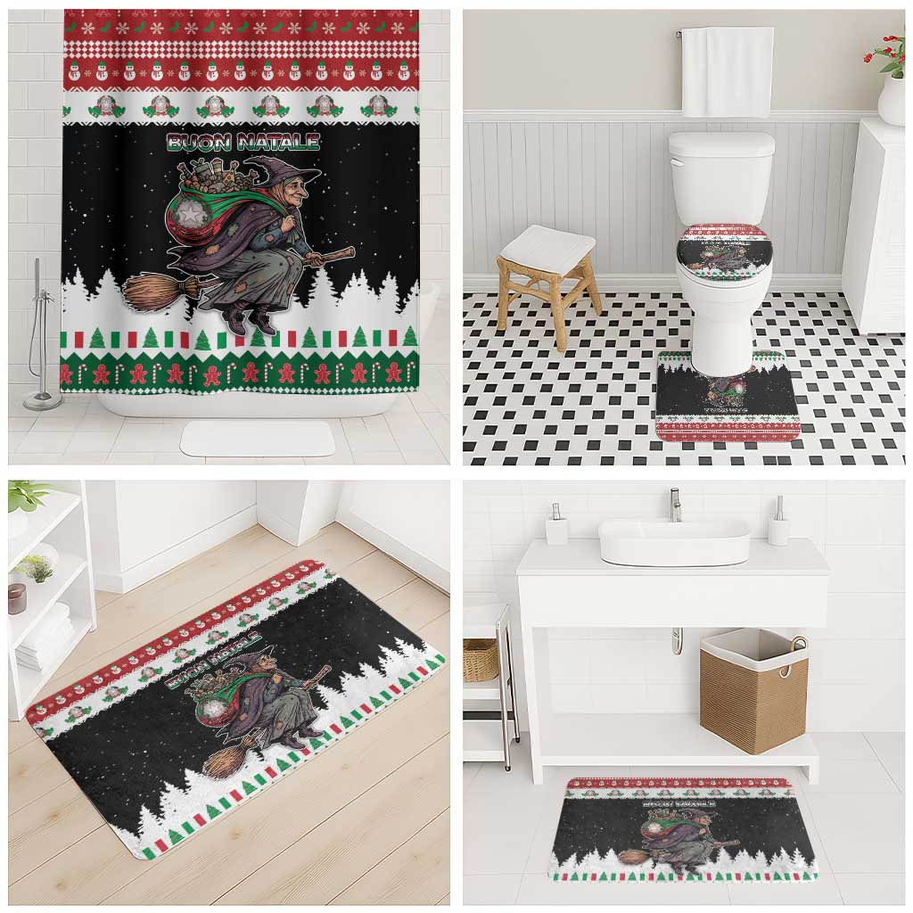 Italy Christmas Bathroom Set La Befana Buon Natale - Wonder Print Shop