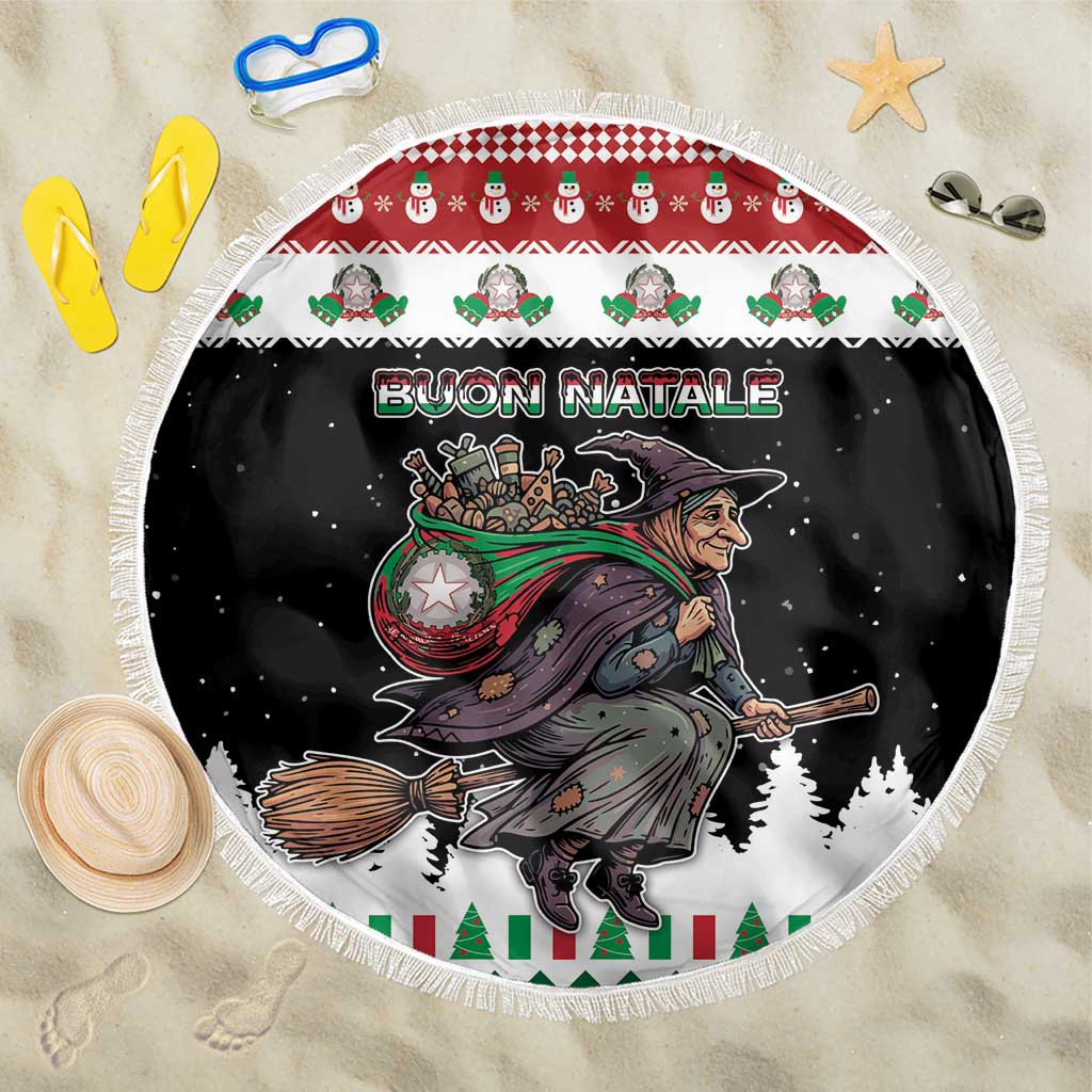 Italy Christmas Beach Blanket La Befana Buon Natale - Wonder Print Shop