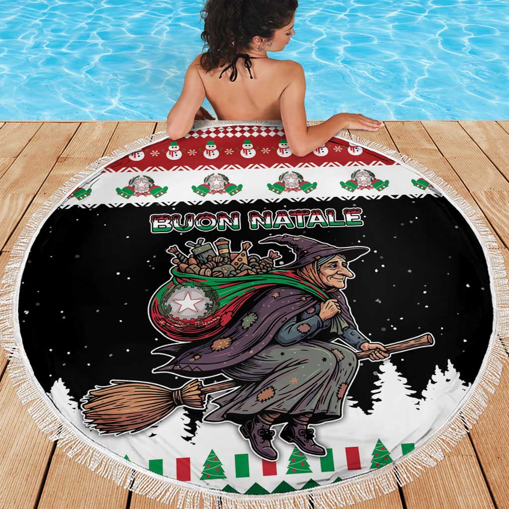 Italy Christmas Beach Blanket La Befana Buon Natale - Wonder Print Shop