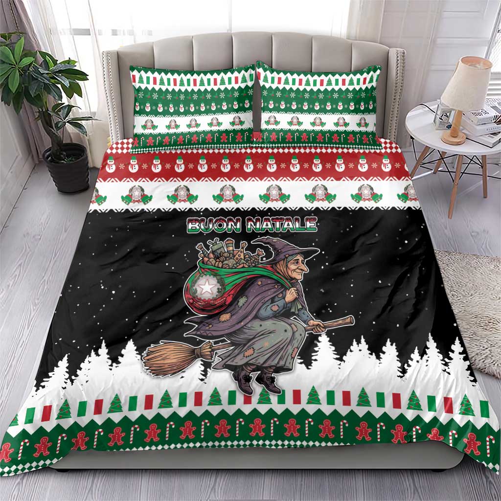 Italy Christmas Bedding Set La Befana Buon Natale - Wonder Print Shop