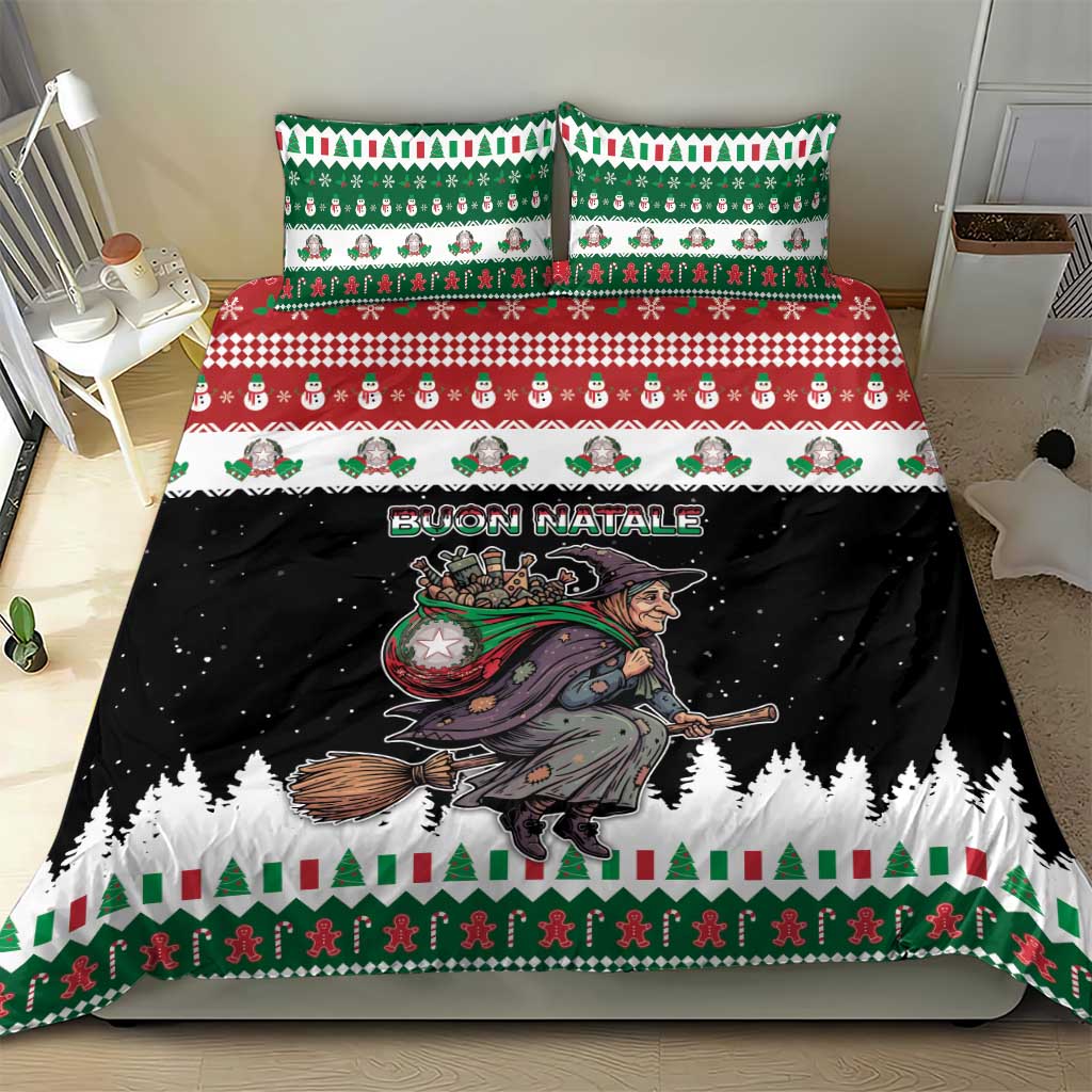 Italy Christmas Bedding Set La Befana Buon Natale - Wonder Print Shop