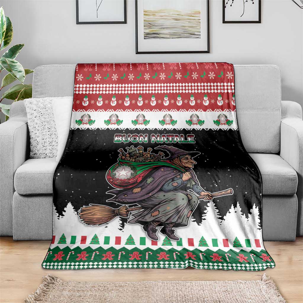 Italy Christmas Blanket La Befana Buon Natale - Wonder Print Shop