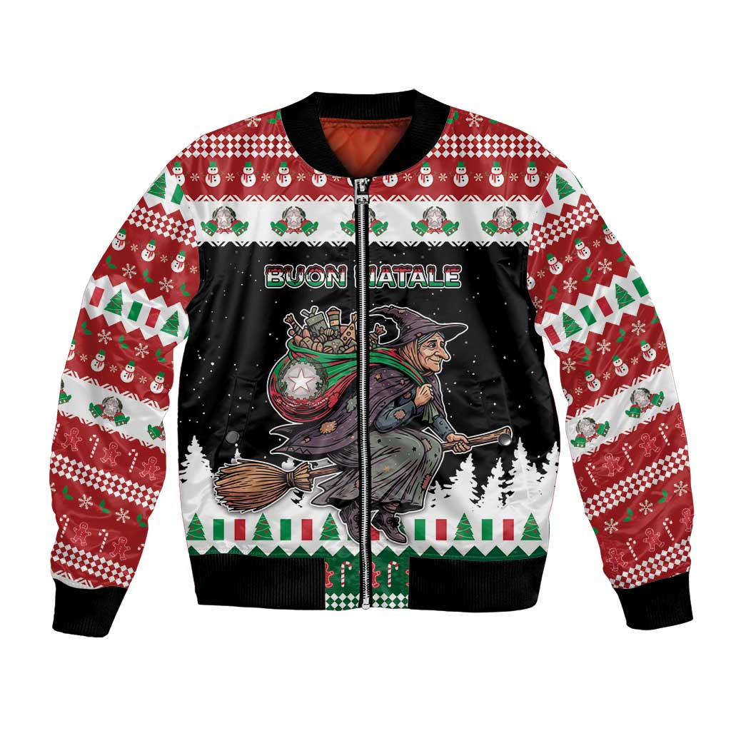 Italy Christmas Bomber Jacket La Befana Buon Natale - Wonder Print Shop
