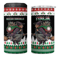 Italy Christmas 4 in 1 Can Cooler Tumbler La Befana Buon Natale - Wonder Print Shop