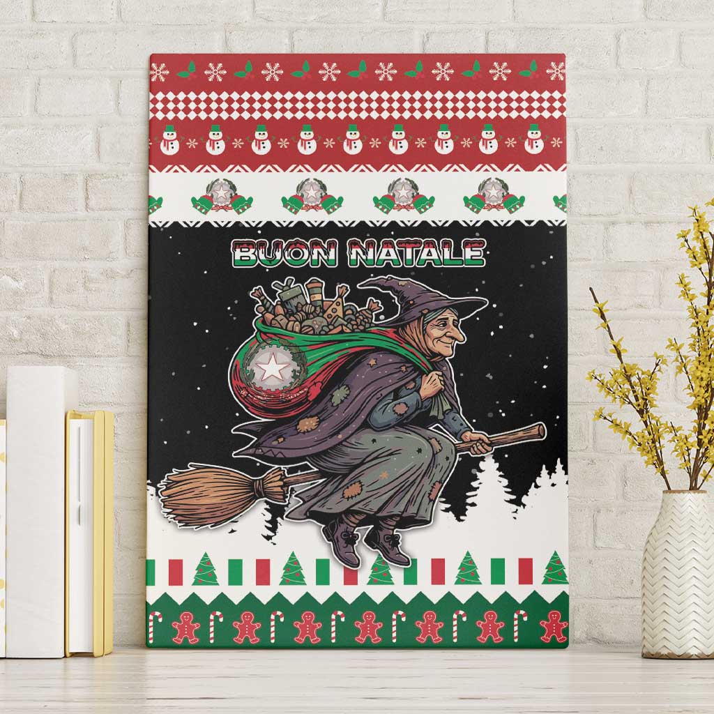 Italy Christmas Canvas Wall Art La Befana Buon Natale - Wonder Print Shop