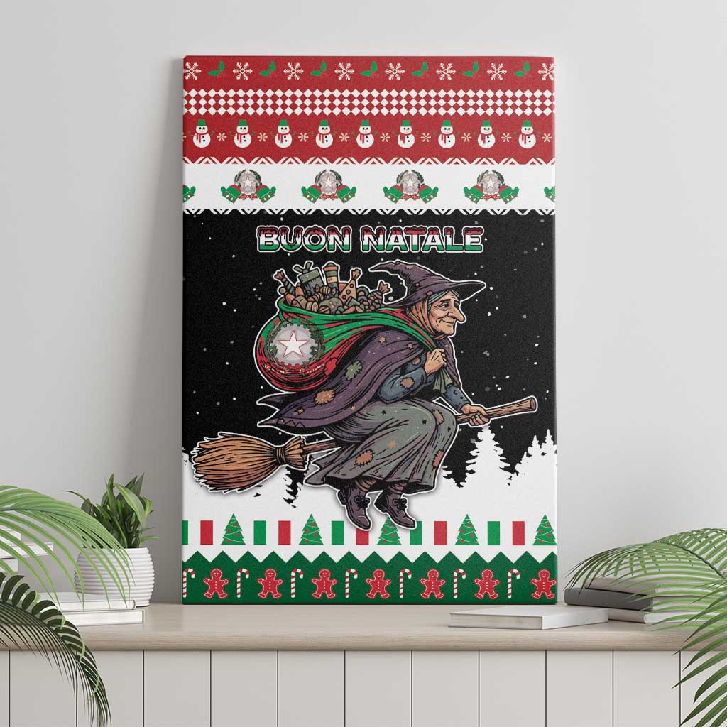 Italy Christmas Canvas Wall Art La Befana Buon Natale - Wonder Print Shop