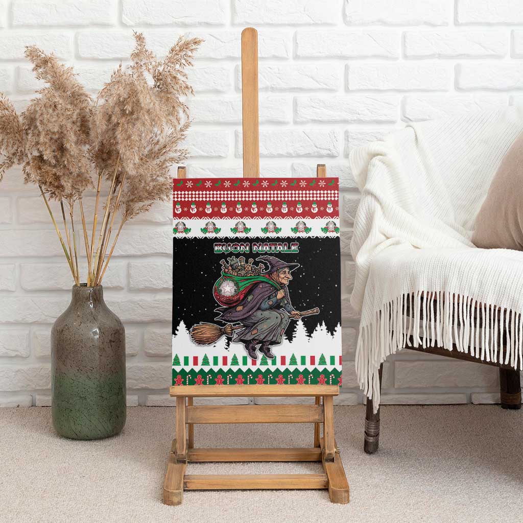 Italy Christmas Canvas Wall Art La Befana Buon Natale - Wonder Print Shop