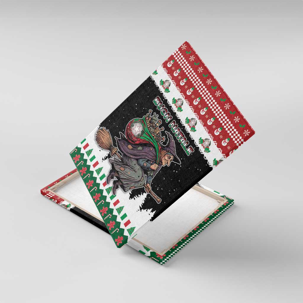 Italy Christmas Canvas Wall Art La Befana Buon Natale - Wonder Print Shop