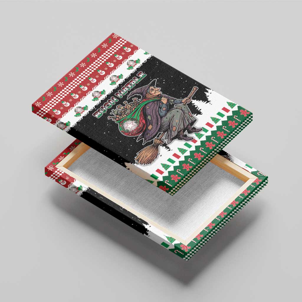 Italy Christmas Canvas Wall Art La Befana Buon Natale - Wonder Print Shop