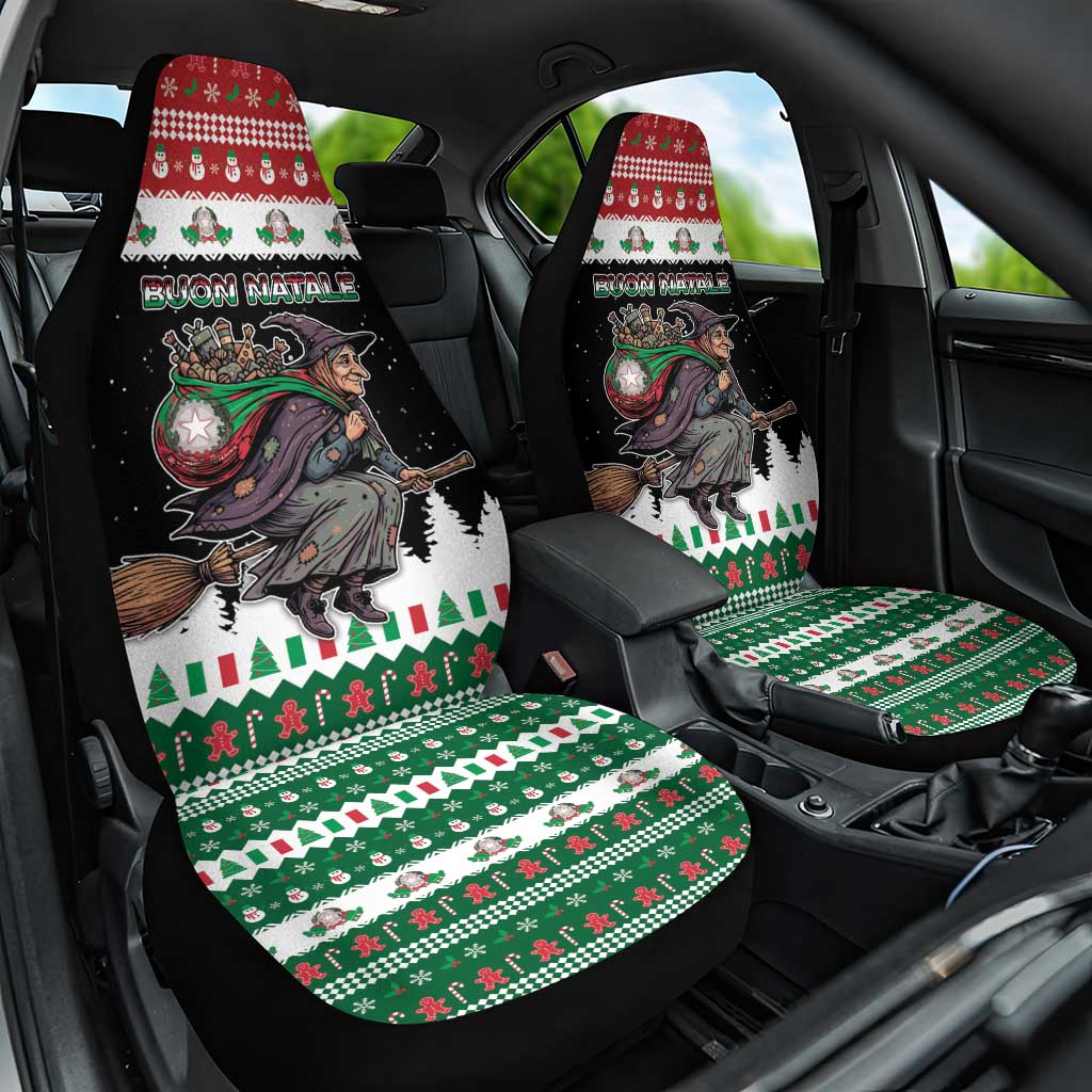Italy Christmas Car Seat Cover La Befana Buon Natale - Wonder Print Shop