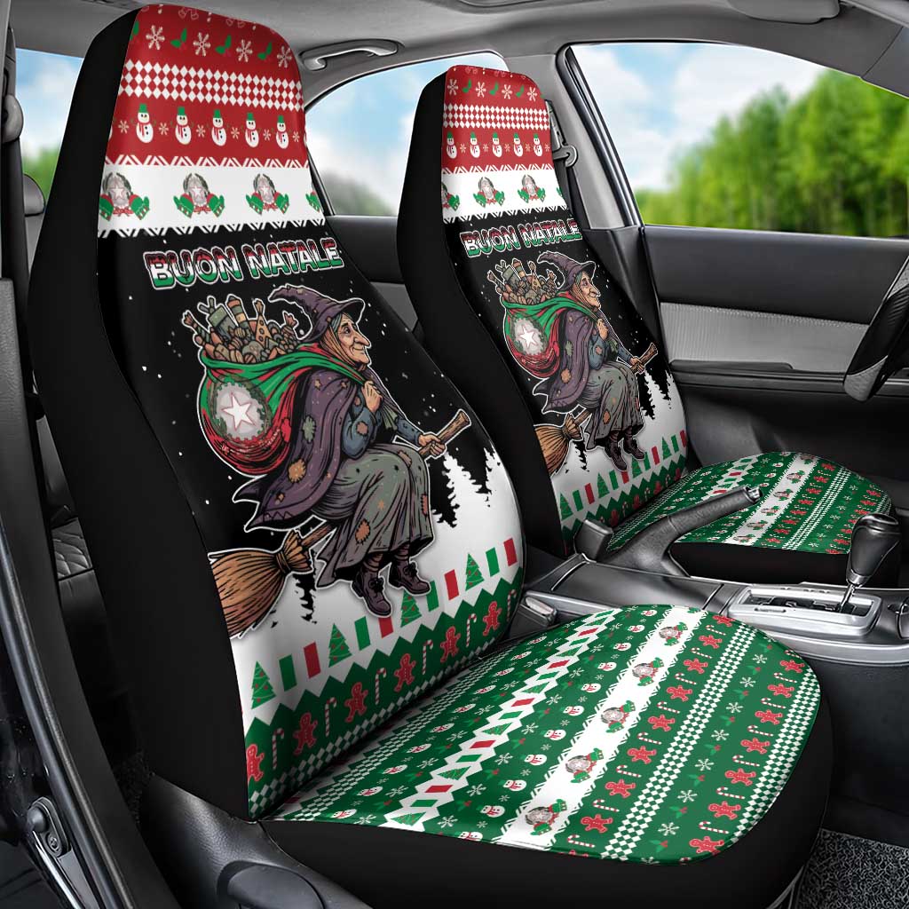 Italy Christmas Car Seat Cover La Befana Buon Natale - Wonder Print Shop