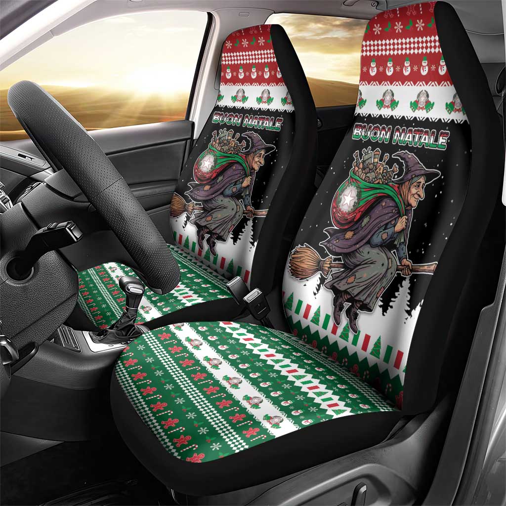Italy Christmas Car Seat Cover La Befana Buon Natale - Wonder Print Shop