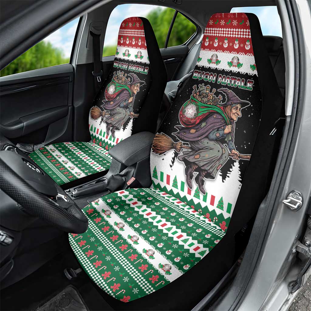 Italy Christmas Car Seat Cover La Befana Buon Natale - Wonder Print Shop