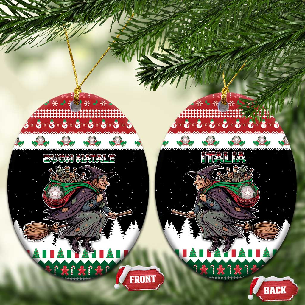 Italy Christmas Ceramic Ornament La Befana Buon Natale - Wonder Print Shop