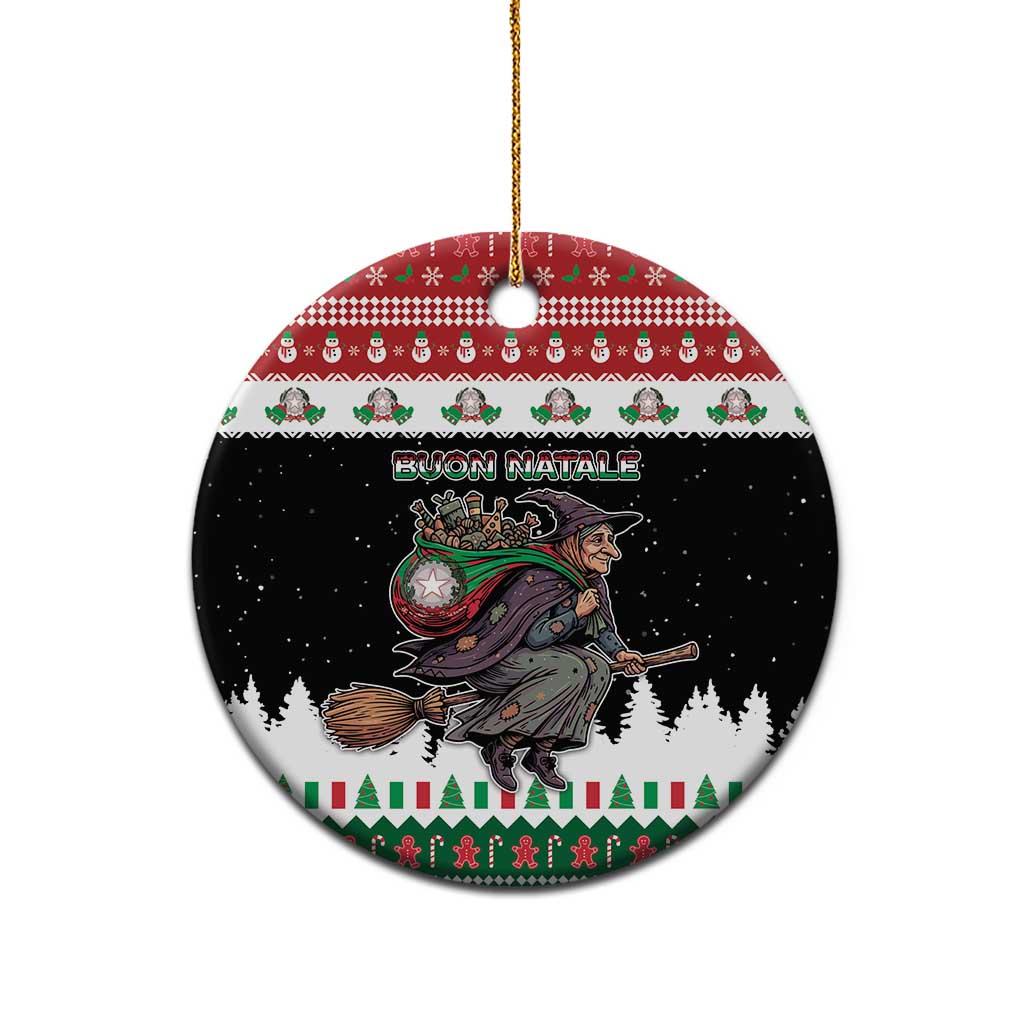 Italy Christmas Ceramic Ornament La Befana Buon Natale - Wonder Print Shop