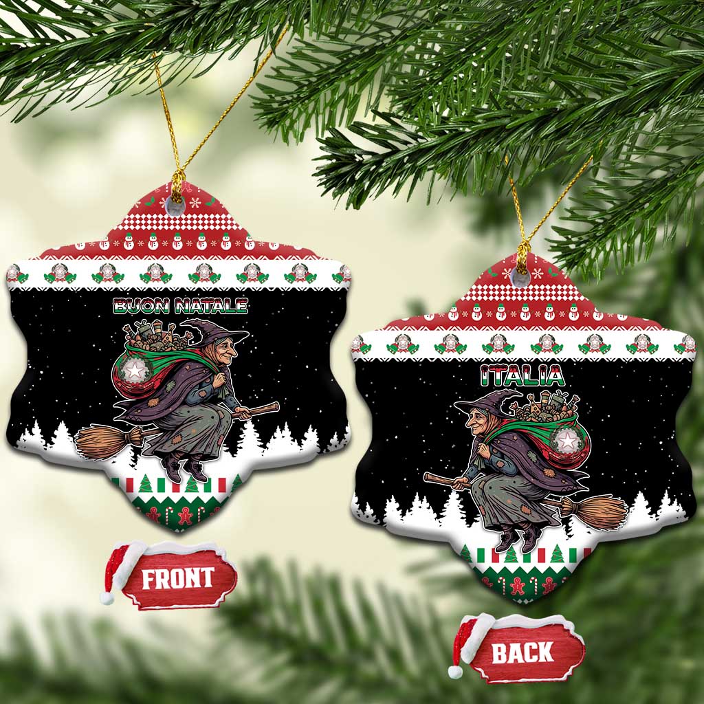 Italy Christmas Ceramic Ornament La Befana Buon Natale - Wonder Print Shop