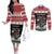 Italy Christmas Couples Matching Off The Shoulder Long Sleeve Dress and Long Sleeve Button Shirt La Befana Buon Natale - Wonder Print Shop
